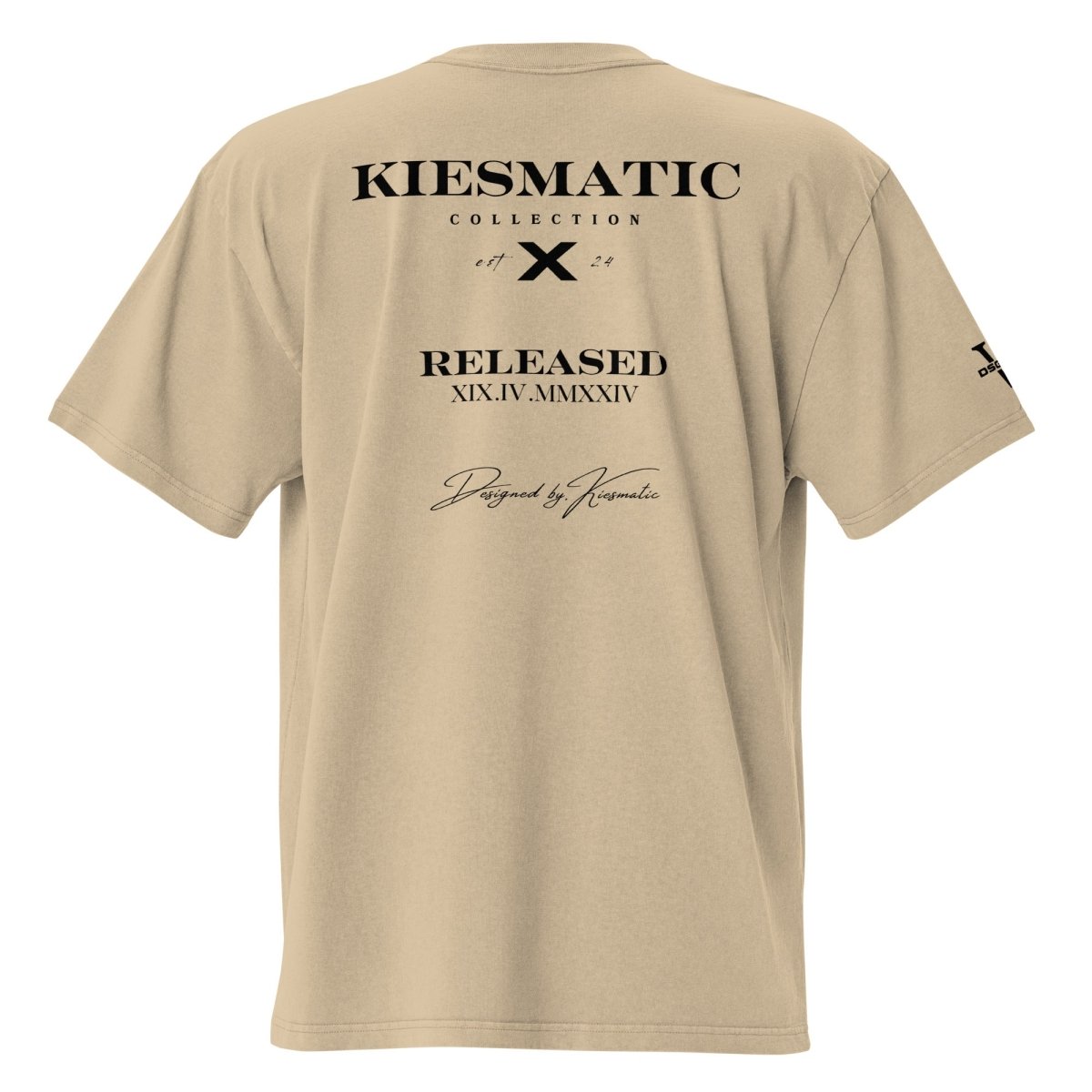 COLL. "X" | OVERSIZE TEE | FADED KHAKI | DSGN°5 - KIESMATIC