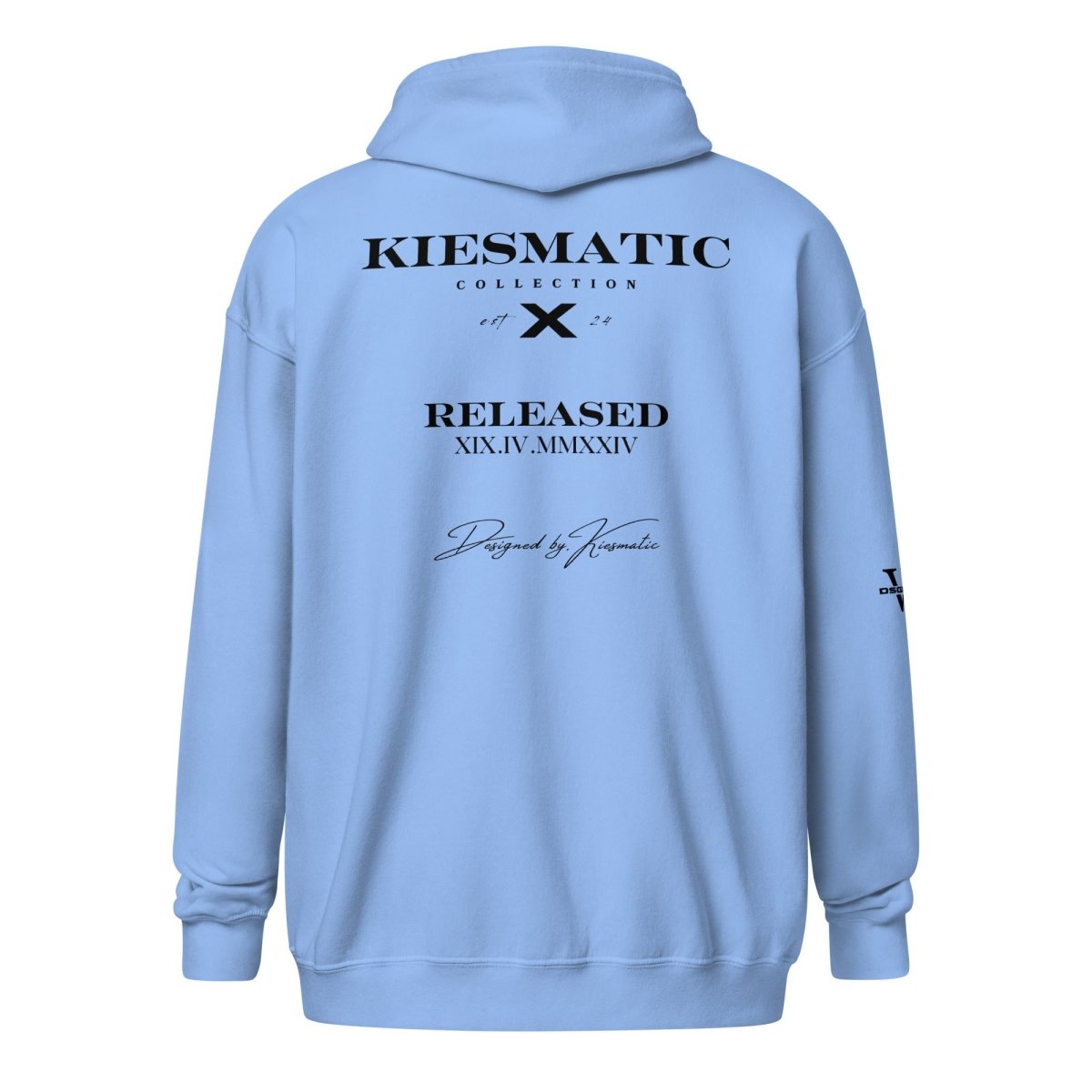 COLL. "X" | ZIP HOODIE | CAROLINA BLUE | DSGN°5 - KIESMATIC