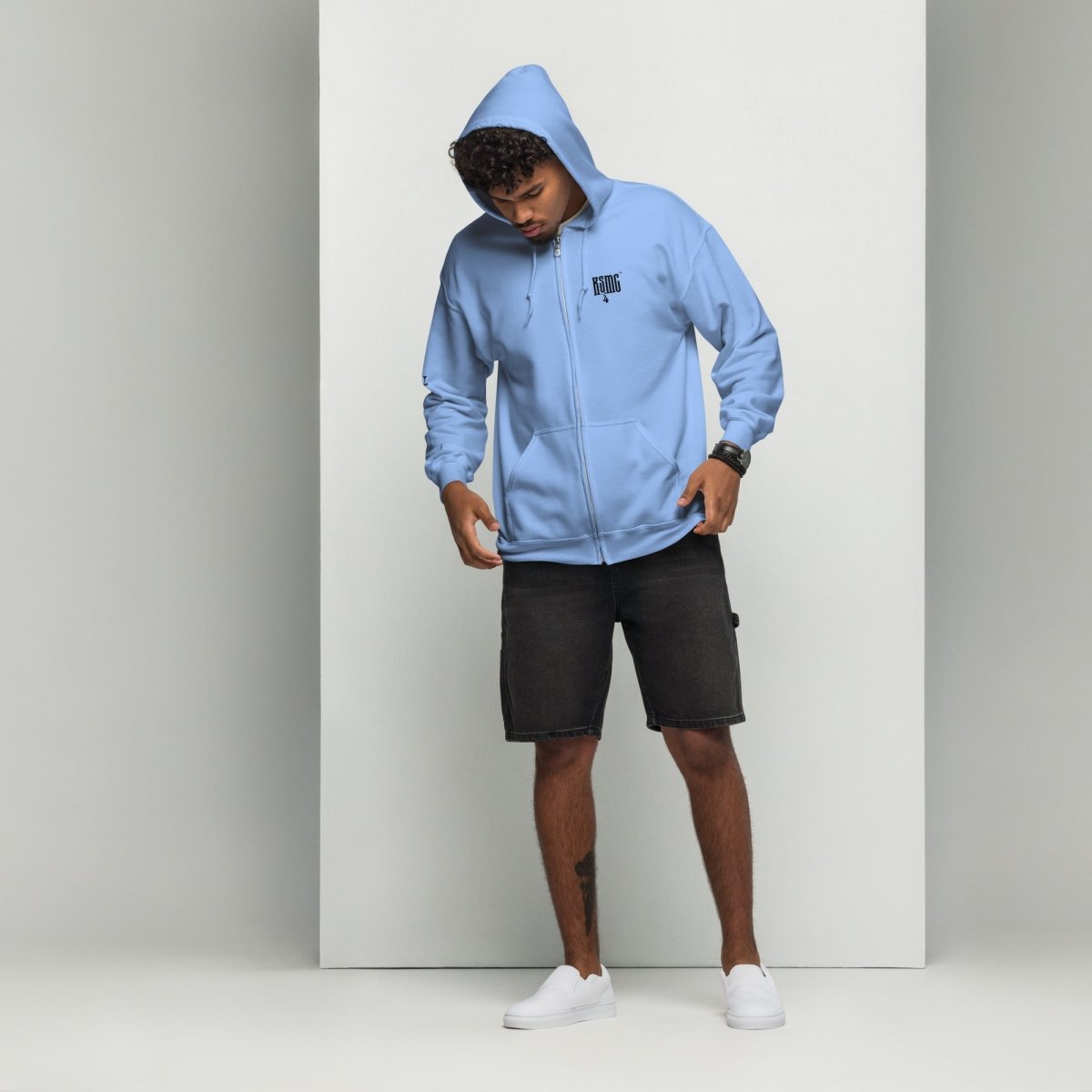 COLL. "X" | ZIP HOODIE | CAROLINA BLUE | DSGN°5 - KIESMATIC