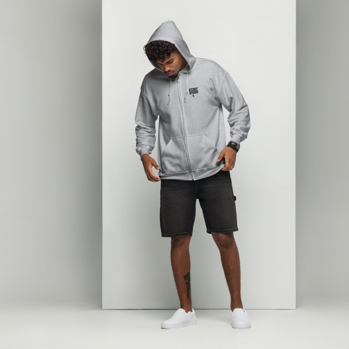 COLL. "X" | ZIP HOODIE | SPORTS GREY | DSGN°23 - KIESMATIC