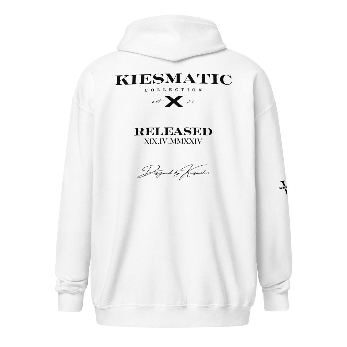 COLL. "X" | ZIP HOODIE | WHITE | DSGN°5 - KIESMATIC