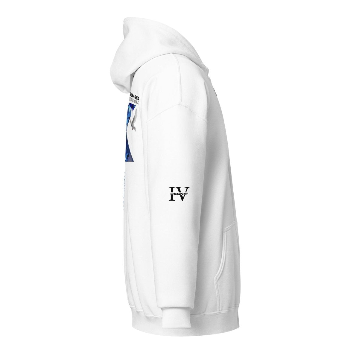 COLL. "X" | ZIP HOODIE | WHITE | DSGN°4 - KIESMATIC