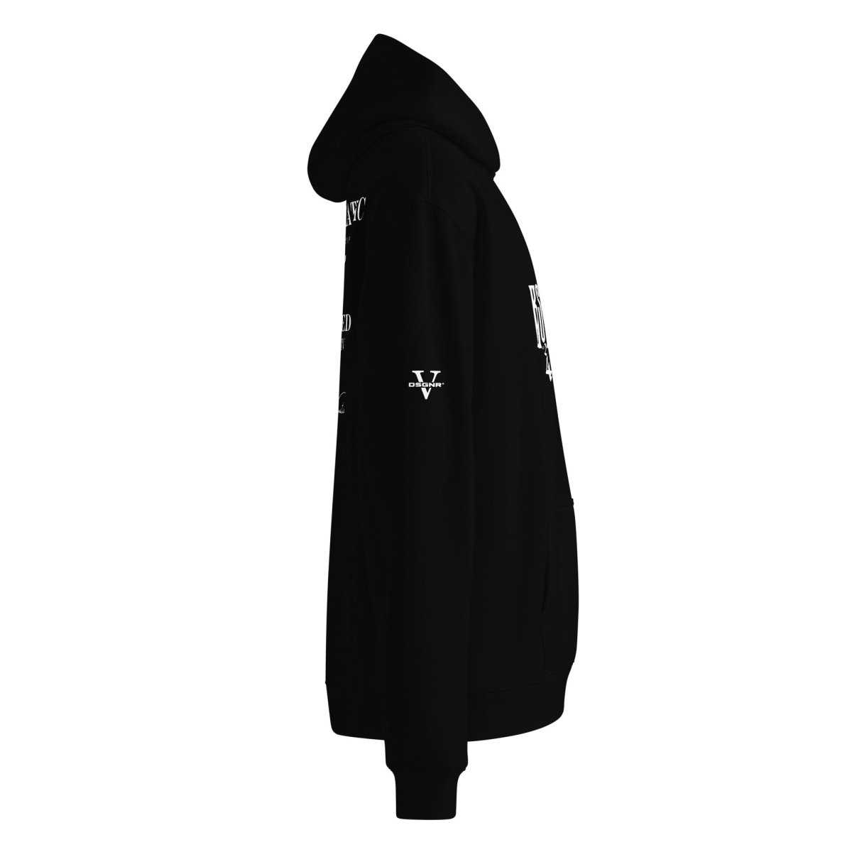 COLL. X | OVERSIZE HOODIE | BLACK | DSGN°5 - KIESMATIC